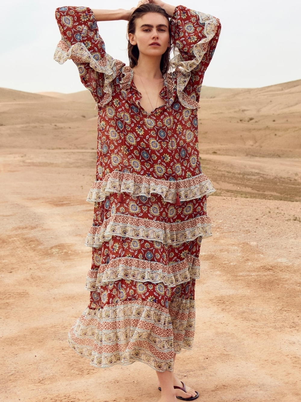 H&M Flounced Tunic Dress